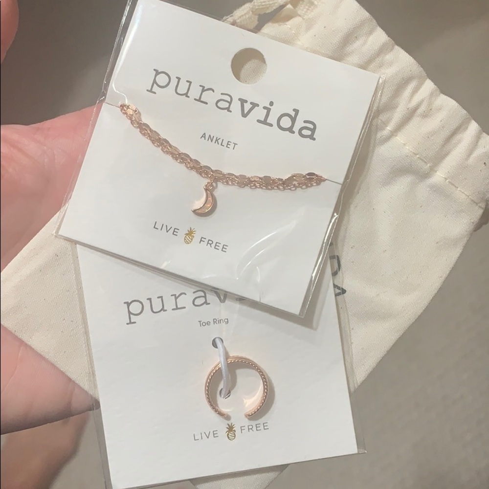 Pura Vida toe ring & anklet